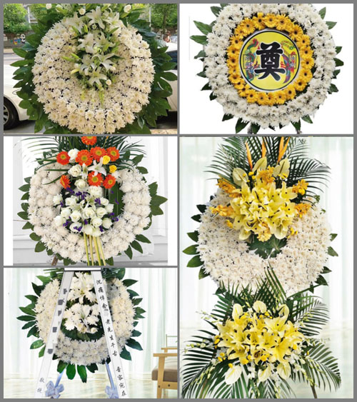安徽六安市金寨县梅山镇船冲村花圈速递